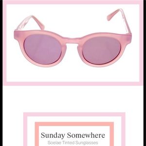 NWOT Sunday Somewhere Pink Acetate Soelae Sunnies